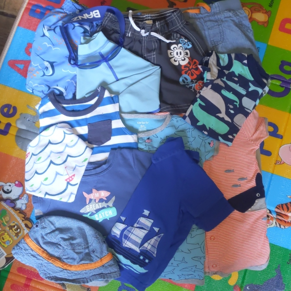 12 Piece Baby Boy 6-9 Month Summer Lot Sunglasses